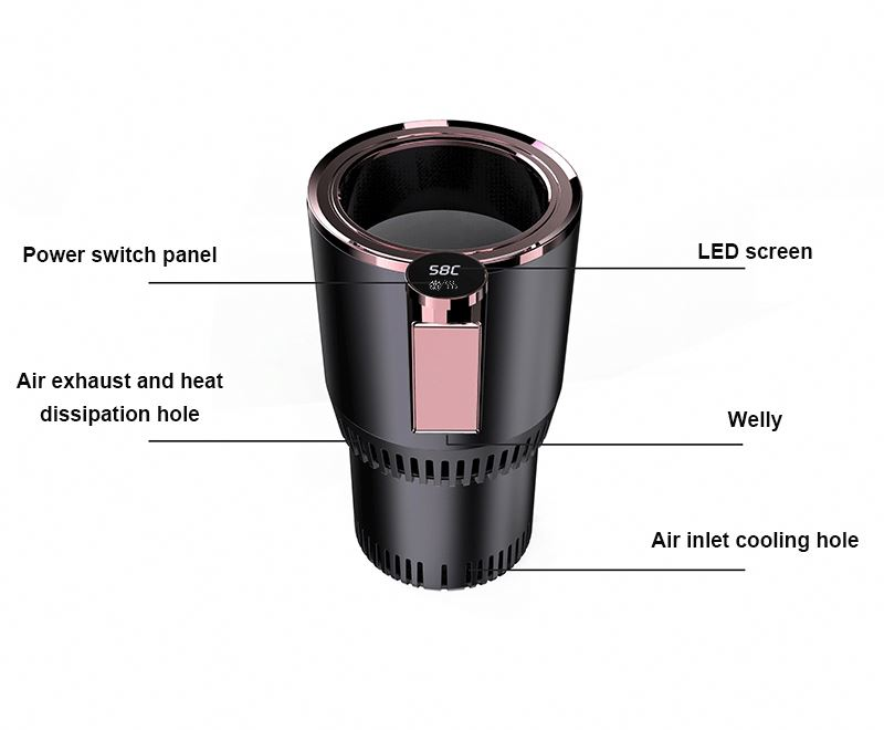 Smart Electro<i></i>nics 2-in-1 Car Cup Holder with Cooling Heating Feature - Product Information